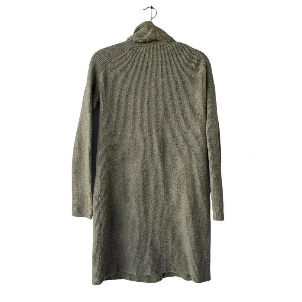J. Crew Double Breasted Cardigan Sweater Coat Green Pocket Oversized Women’s XS